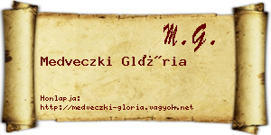 Medveczki Glória névjegykártya